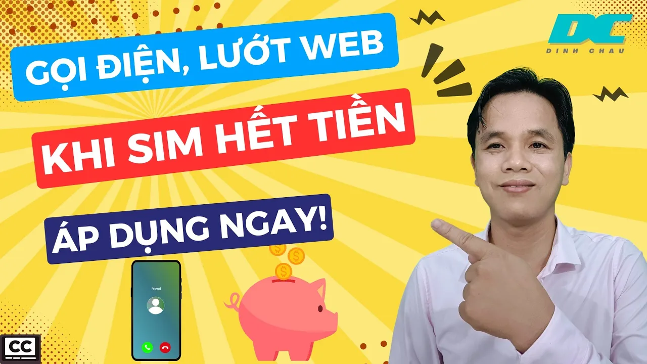 Outline Video Gọi điện thoại, lướt web miễn phí khi tài khoản còn 0 đồng