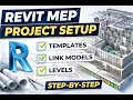 Revit MEP Beginner Series Ep 1 Project Setup Template Linking Levels