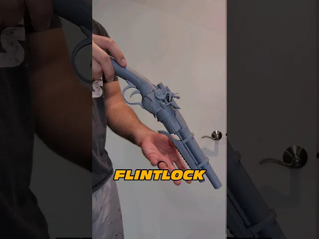 Flintlock Blaster - 3D Print Files video thumbnail
