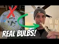 Adapt Ceiling Fan to Take Replaceable Bulbs