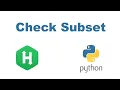 Check Subset using Python