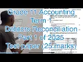 Grade 11 Accounting Term 1 Debtors Reconciliation Statement by Accounting Solution SA 2025