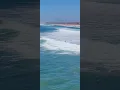 King tide waves Huntington Beach California