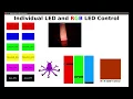 Arduino Processing Individual LED and RGB LED Control via Graphical User Interface GUI