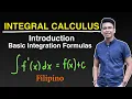 Integral Calculus Antiderivatives Basic Integration Rules Problem and Formulas in Filipino