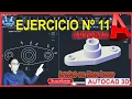 SOLUCION EJERCICIO No 11 - AutoCAD 3D- 2020 A 2023 AUTOCAD 2D
