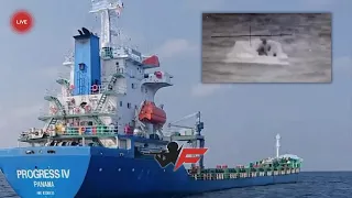 🔴 (LIVE) Russia Sinks Merchant Ship off Romanian Coast | Combat Footage Review
