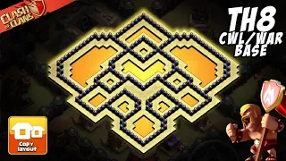 TH8 War Base Design 2026 Anti 3-Star Strategy Based on Current Meta Clash of Clans