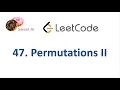 LeetCode Q 47 Permutations II