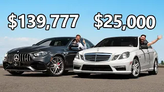 2021 Mercedes-AMG E63 S vs 2010 E63 AMG DRAG RACE ROAD TRACK REVIEW