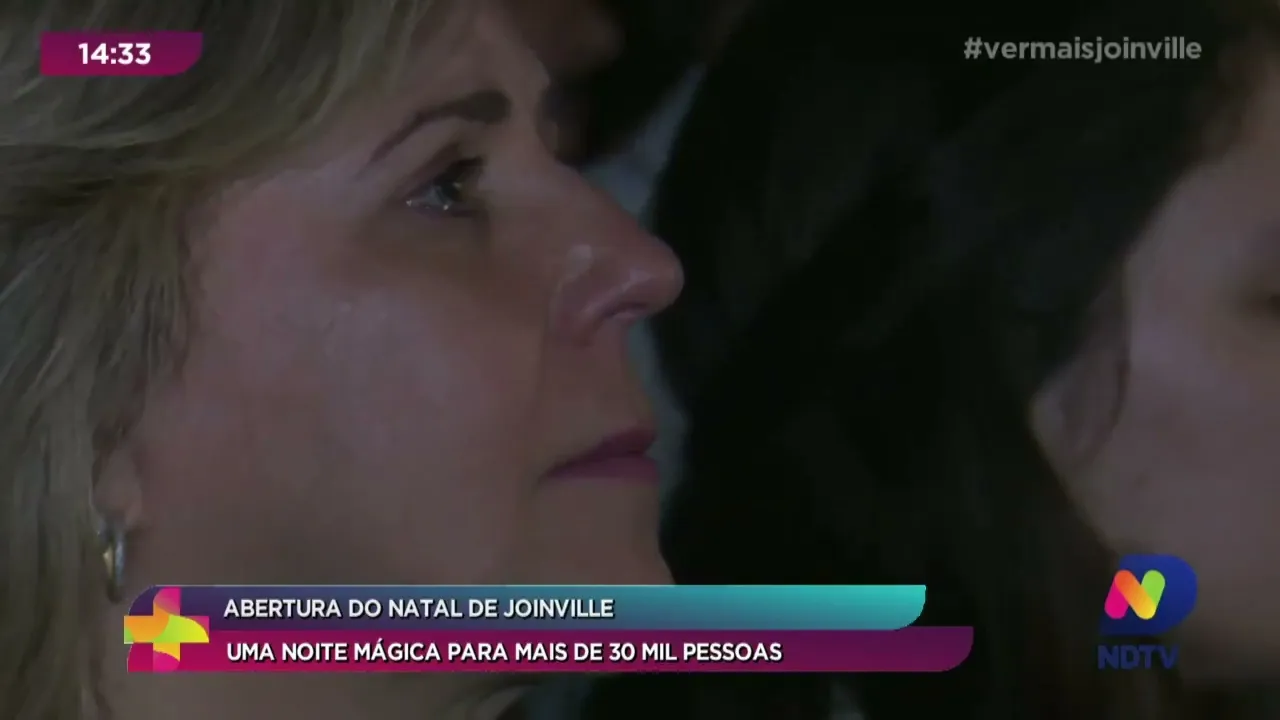 Abertura do natal de Joinville: uma noite mágica para mais de 30 mil pessoas