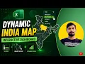 Dynamic Map Chart in Excel Interactive Slicer Tutorial