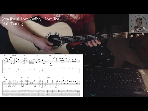 Download MP3 I Love Coffee, I Love Tea (java jive) [ Fingerstyle Guitar,  tabs, chords, guitar tutorial]