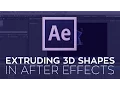 Extruding 3D Shapes in After Effects CS6
