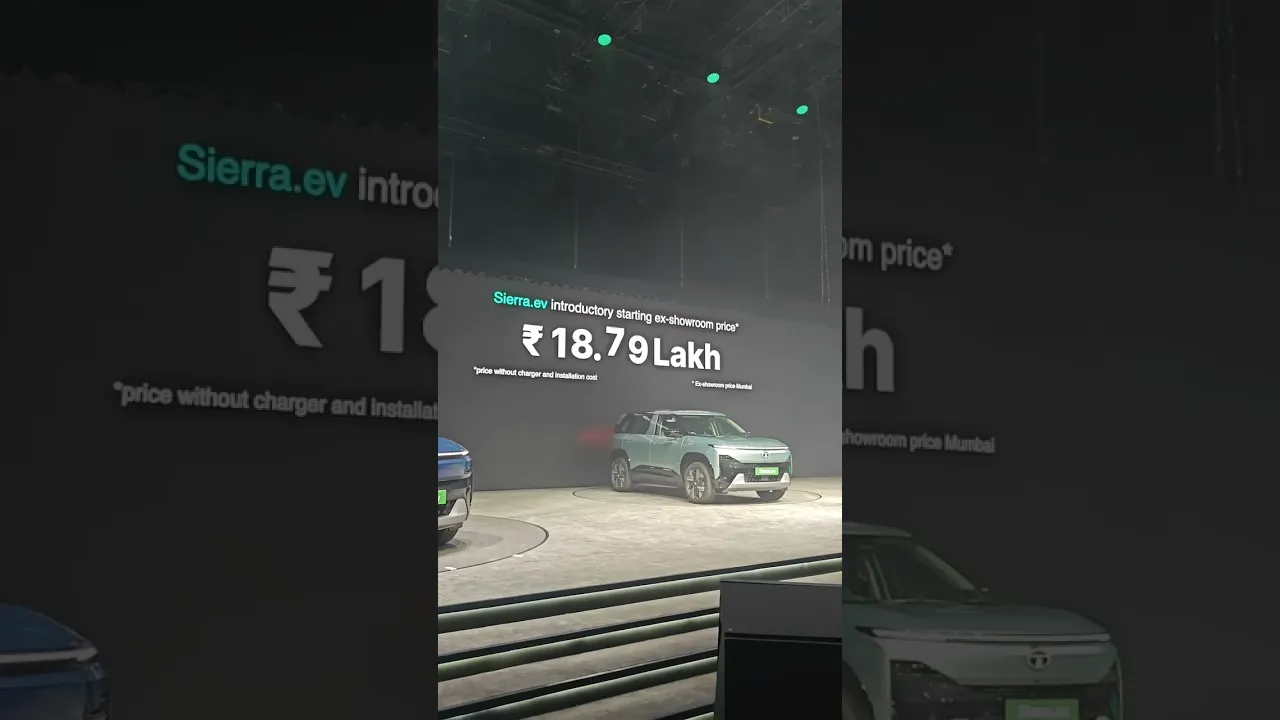 Tata Sierra.ev Launched at ₹18.79 Lakh in India!