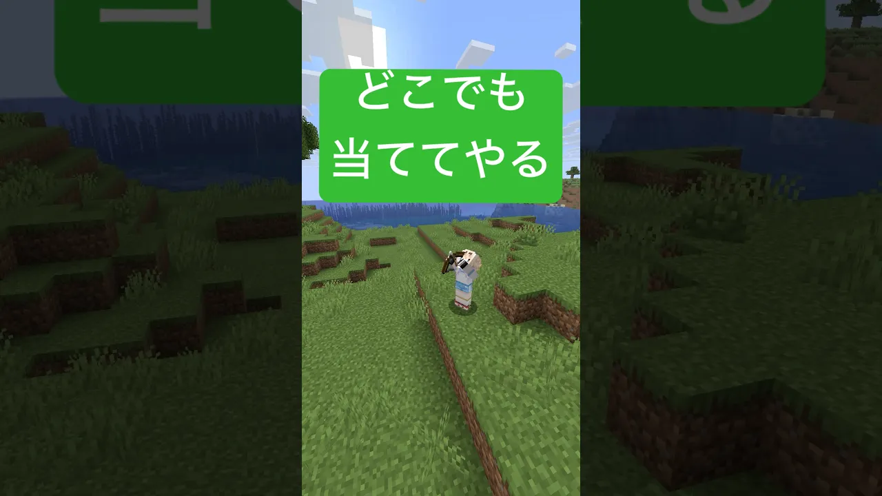 ラプラスちゃん矢、どこからでも当ててやるよ🎯#shorts #マインクラフト #マインクラフト #いろはス