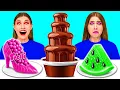 Download Lagu Chocolate Fountain Fondue Challenge | Amazing Cooking Hacks by Happy Funny
