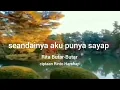 Download Lagu SEANDAINYA AKU PUNYA SAYAP (Rita Butar-Butar) cover saxophon version