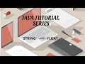 JAVA Tutorial Series String to Float