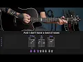 No Need For Leavin' - Kameron Marlowe | Guitar Lesson/Tutorial with Chords/Tabs and Lyrics
