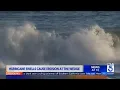 Hurricane swells cause erosion at beloved Newport Beach surf spot