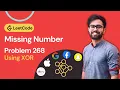 Missing Number 268 - Easy Hindi
