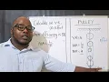 PULLEY Calculate Velocity Ratio Mechanical Advantage Efficiency
