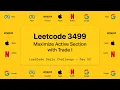 Leetcode 3499 Maximize Active Section with Trade I