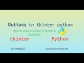 Making a BUTTON in tkinter tkinter python GUI Saisankalp25 Episode 2 Tutorial