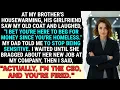 Lagu Brother's GF Mocked My Old Coat, “Begging For Money?”—I Smiled, “I’m The CEO, And You’re Fired”