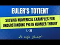 Euler s Totient Numericals on Euler s Totient