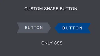 CSS Only Custom Shape Button With Hover Effects HTML CSS