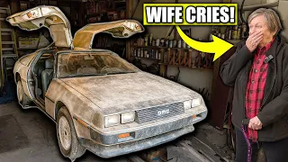 Wife Cries When She Sees Deceased Husband s DeLorean CLEANED For the First Time in 30 Years