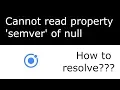 Resolve semver error when run Android Ionic Cordova