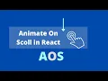 On Scroll Animation in React Animation in React 2022