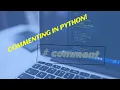 Python tutorials for beginners episode 5 Making Comments