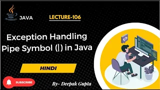 Core Java part106 Pipe Symbol in Java Multi-Catch Exception Handling Explained with Examples