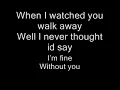 Hinder - Without You (w/lyrics)