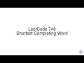 LeetCode 748 Shortest Completing Word