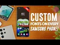 Install 500 One UI Fonts on ALL Samsung Galaxy For FREE - WORKING Method 2025