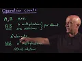 Operation Counts Lecture 27 Numerical Methods for Engineers