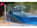 Download Lagu Wave tank demonstration showing the impact of coastal defences on flood risk