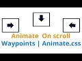Animate Div On Scroll Down Jquery How To Use Waypoints css