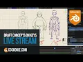 Using keyframes for concept work in Blender
