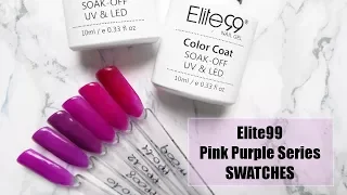 Elite99 Pink Purple series SWATCHES semipermanente Aliexpress