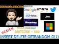 Insert Delete GetRandom O 1 Detailed Google Leetcode 380