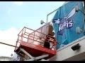 Hornets signage begins to appear at Time Warner Cable Arena