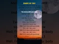 Ed Sheeran - Shape of You Lyrics #songlyrics