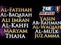 Download Lagu Surah Al Fatihah,Al Baqarah,Ali imran,Al Kahfi,Maryam,Taha,Yasin,Ar Rahman,Waqiah,Al Mulk \u0026 Juz Amma