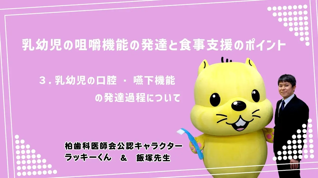 乳幼児の咀嚼機能の発達と食事支援のポイント 3.乳幼児の口腔・嚥下機能の発達過程について